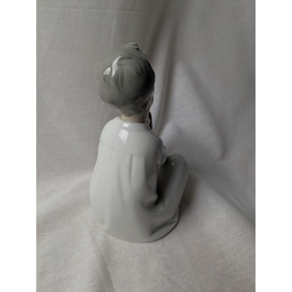 Vintage‎ LLadró "Shh Quiet Puppy" 4522 Boy With Dog Figurine Gloss Spain Retired - Picture 4 of 5